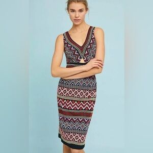 Anthropologie Embroidered Dress